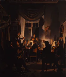 Una fiesta de fumadores